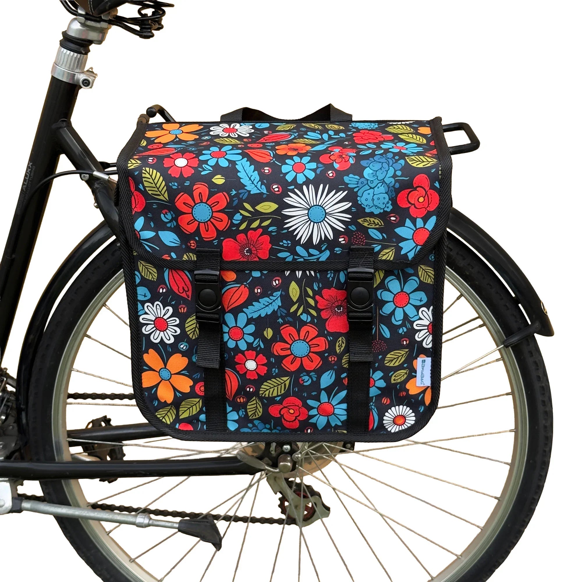 BikyBag Classic One - Single Pannier Bag (Wildflowers) - BikyBag