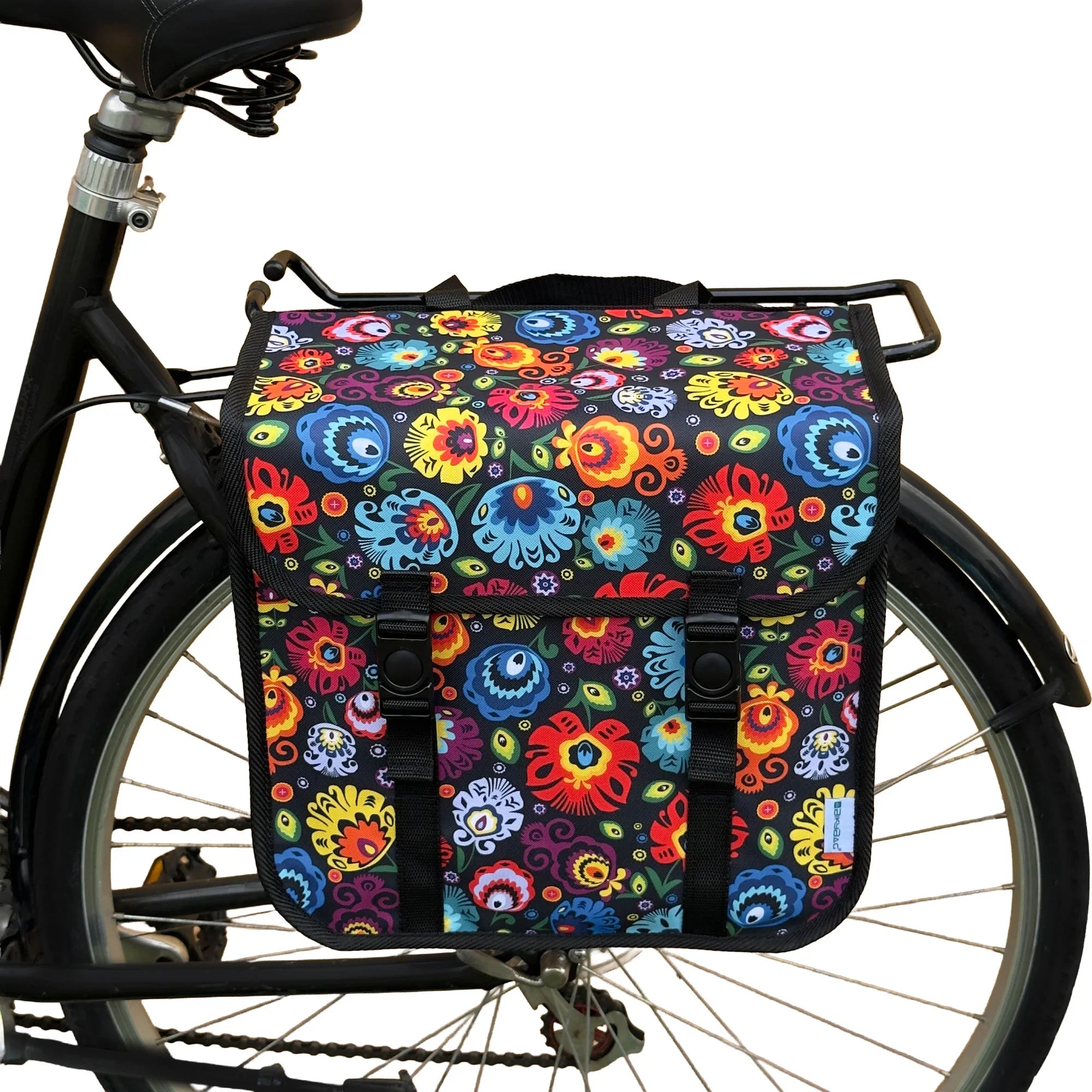 BikyBag Classic One - Single Pannier Bag (Folklore Flowers) - BikyBag