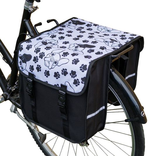 BikyBag Classic - Bicycle Double Pannier Bag (Dogs)