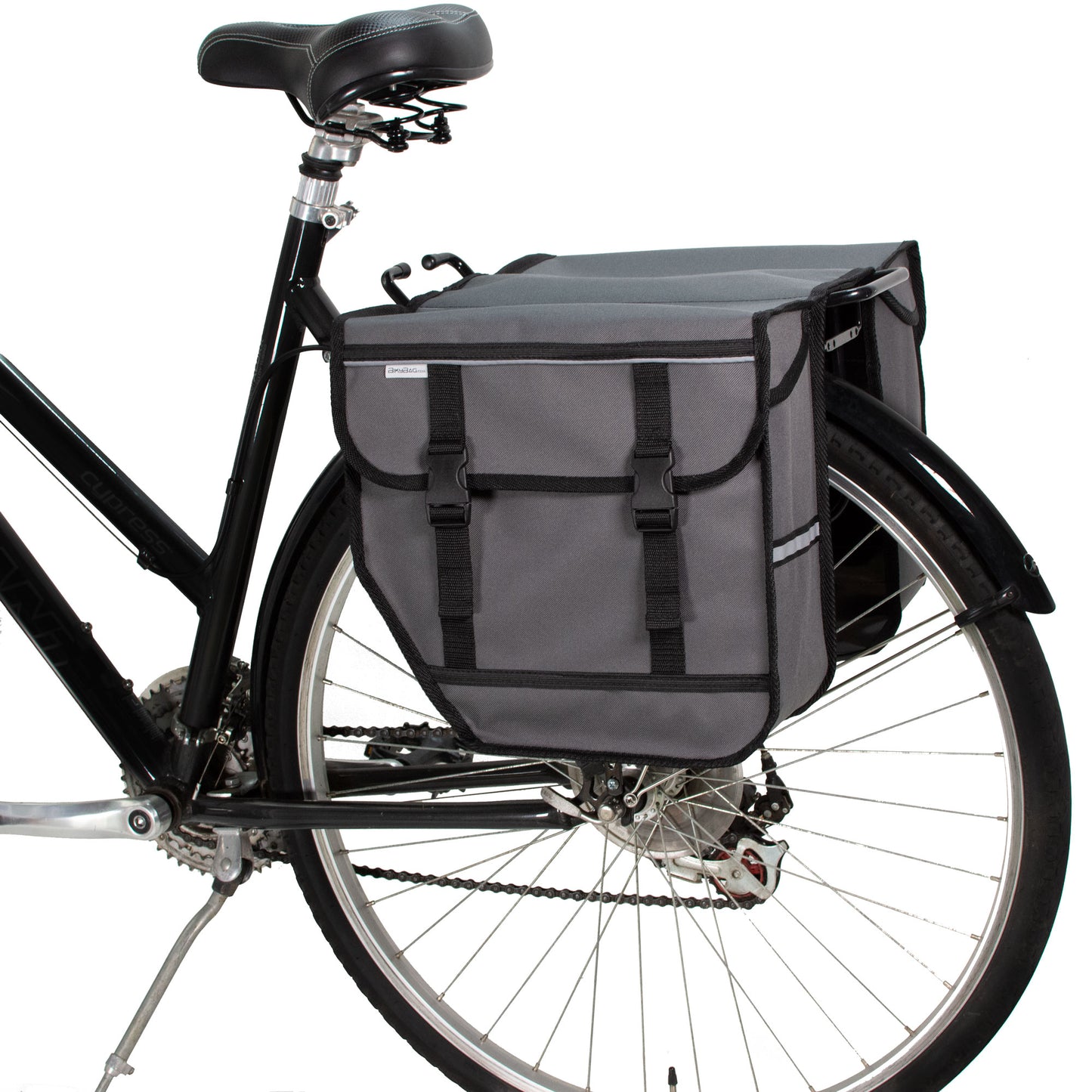 BikyBag Model M - Bicycle Double Panniers (Grey)