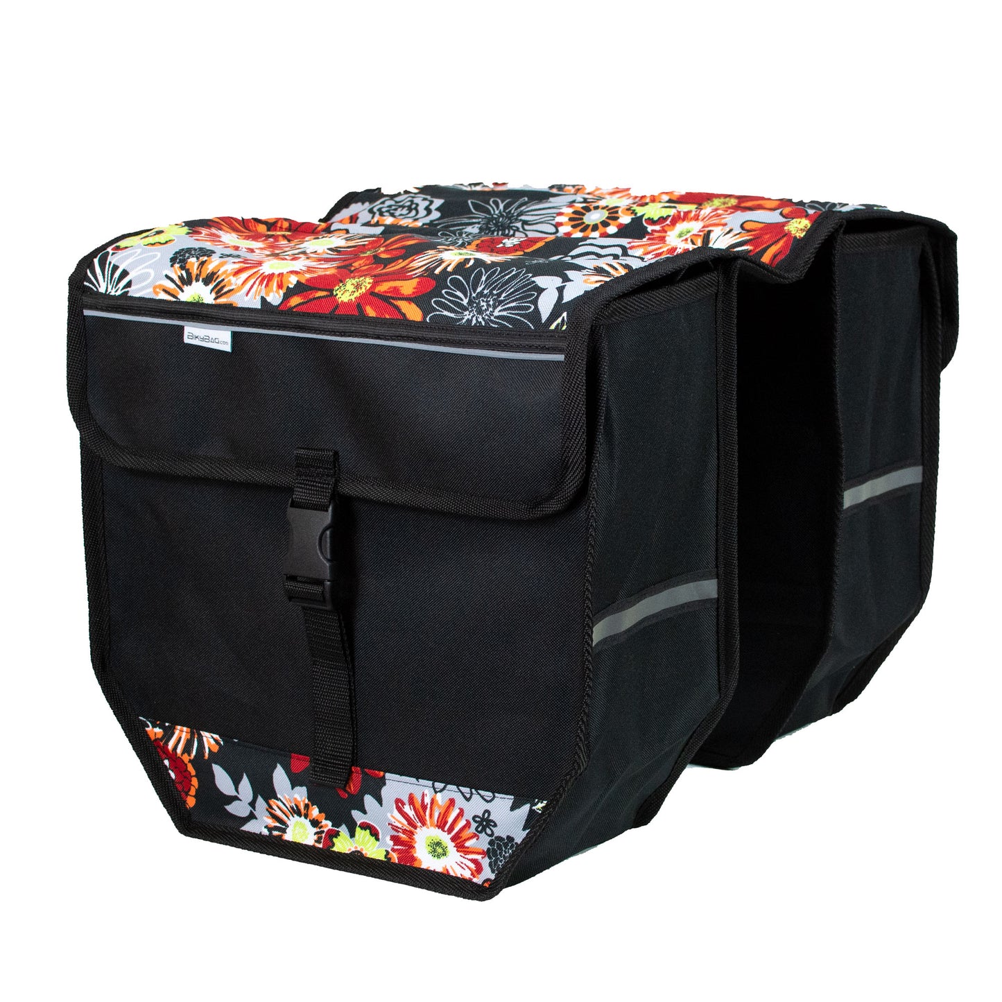 BikyBag Model T - Bicycle Double Panniers (Red Meadow)