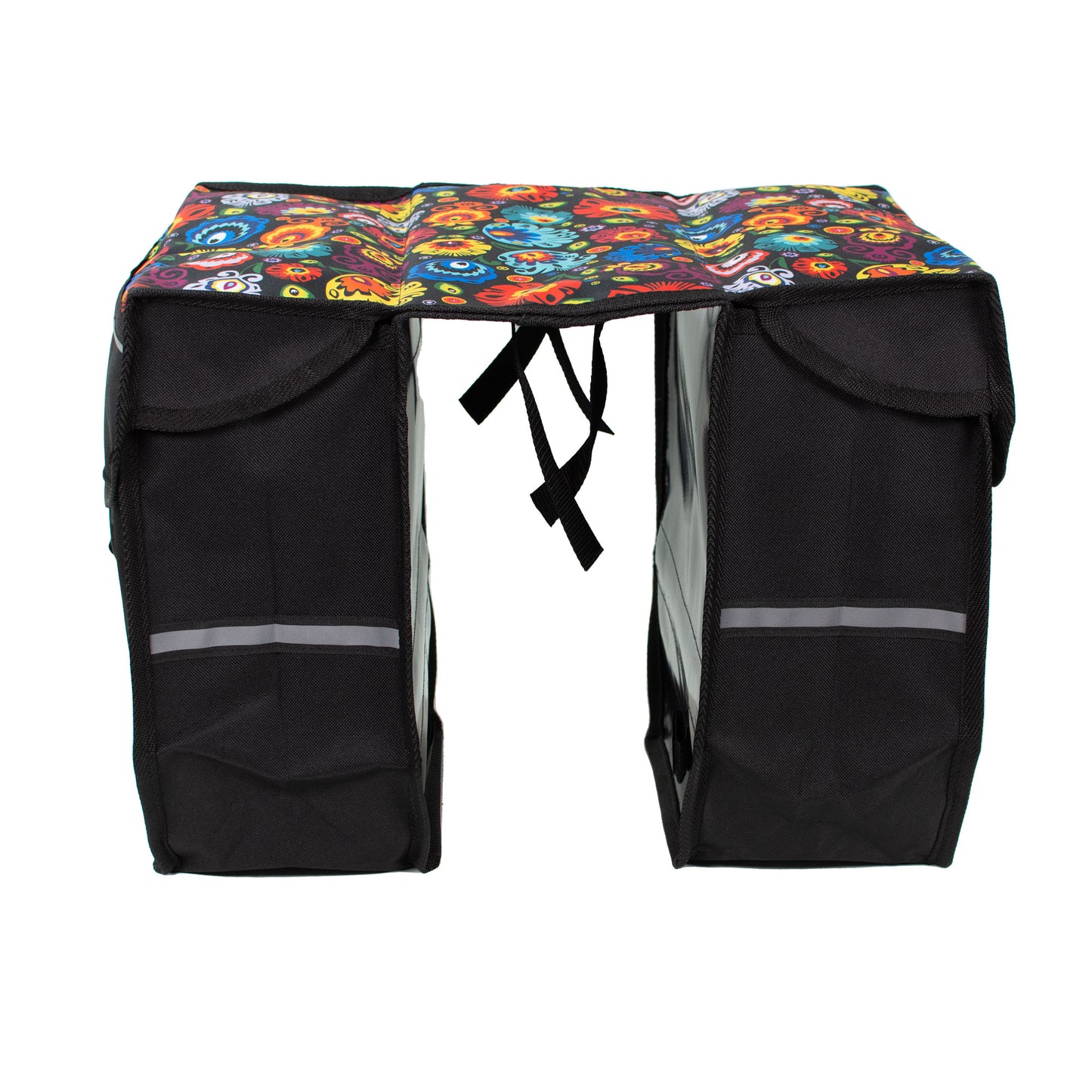 BikyBag Model T - Bicycle Double Panniers (Folklore Flowers)