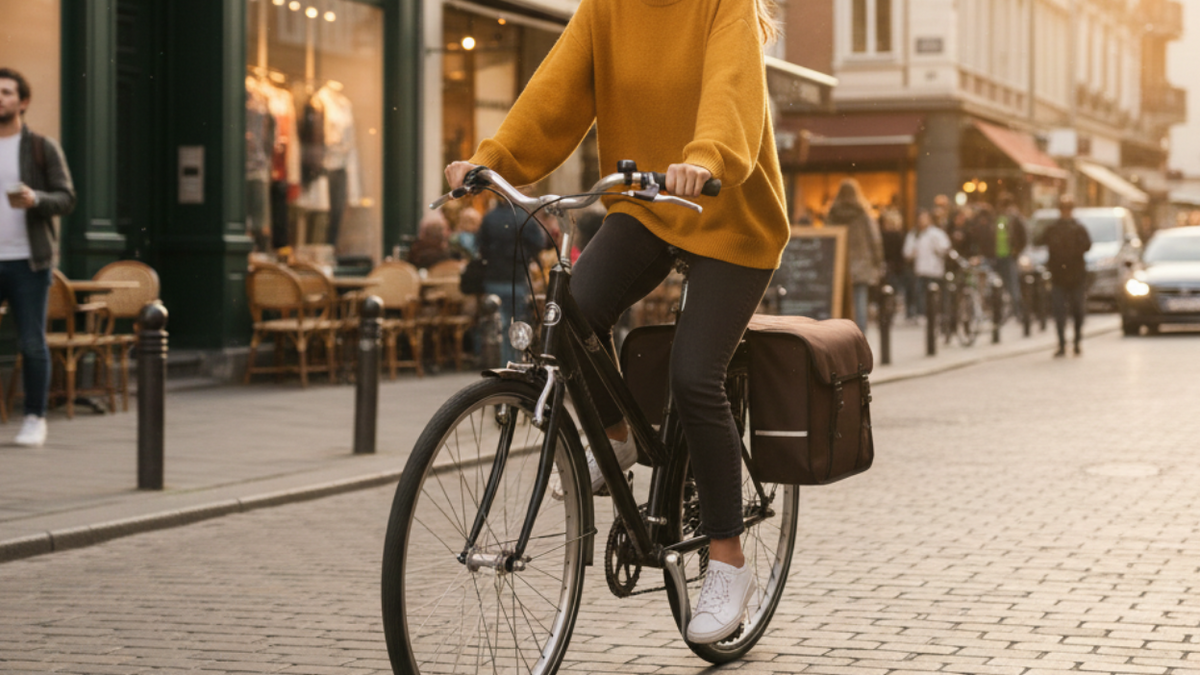 Classic - Alforja doble para bicicleta - Marrón