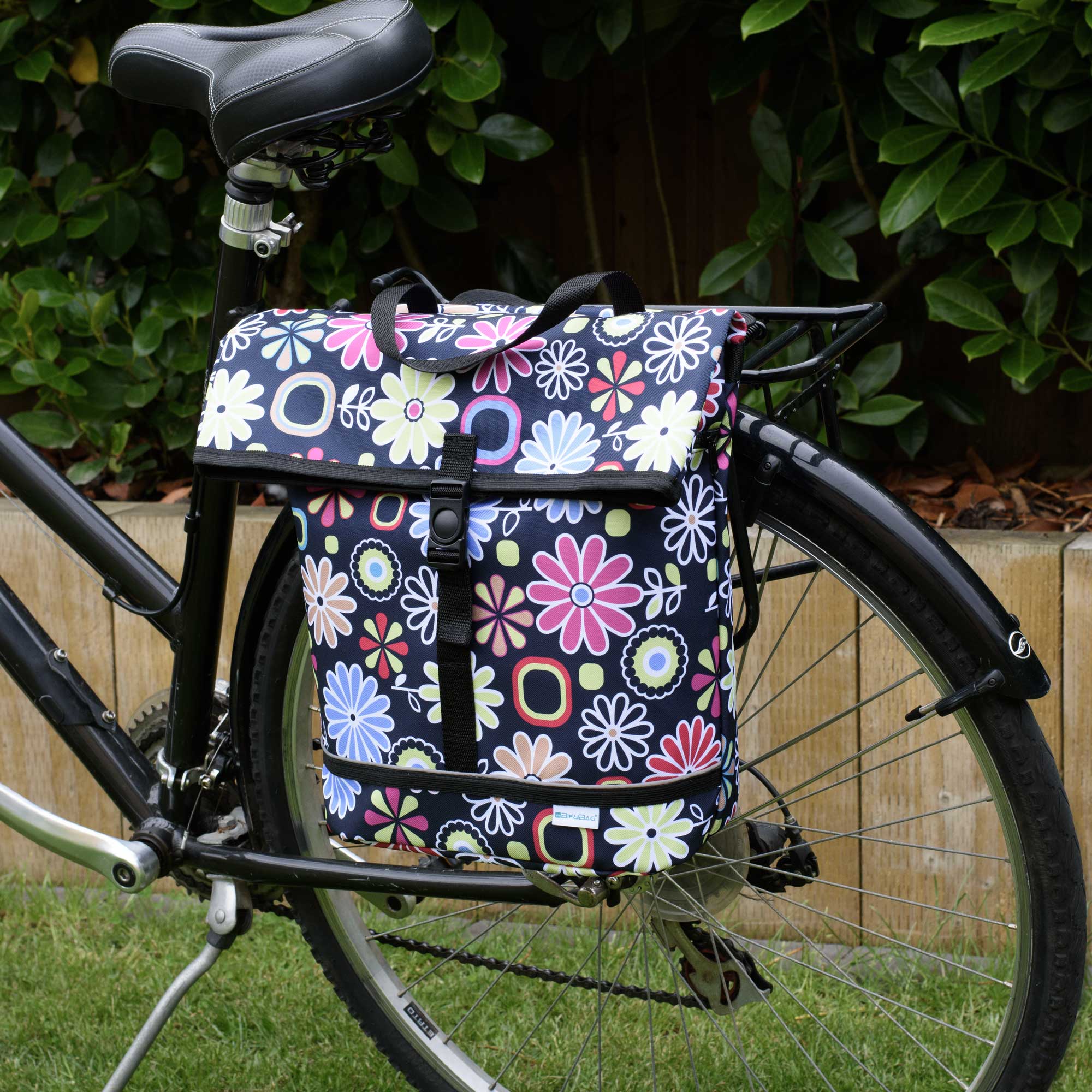 Shopper 16 - Sacoche simple - Marguerites roses