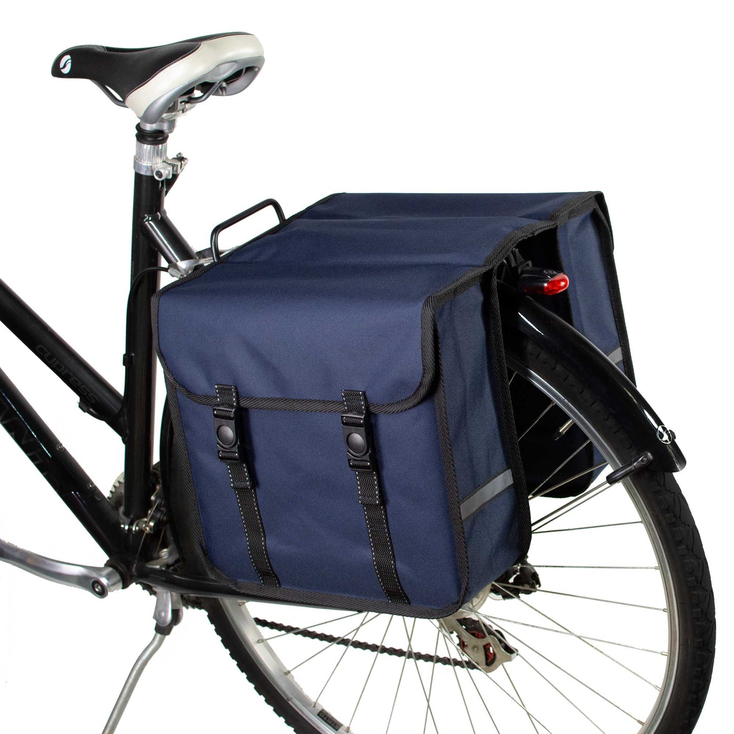 BikyBag Classic - Bicycle Double Pannier Bag (Navy Blue) - BikyBag