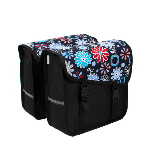 BikyBag Classic CS - Bicycle Double Panniers (Daisy) - BikyBag