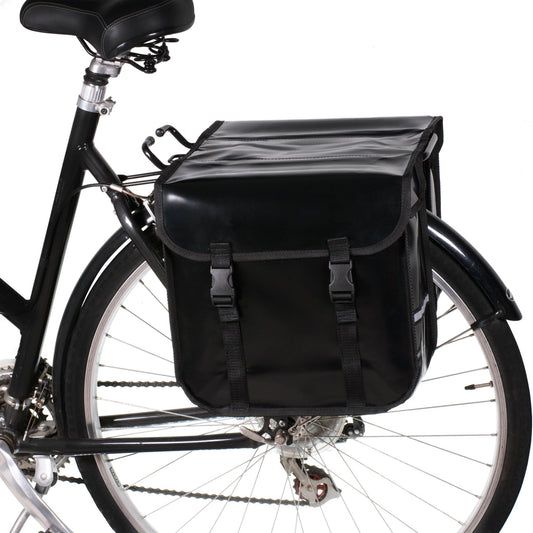BikyBag Classic CW - Waterproof Bicycle Double Panniers (Black) - BikyBag