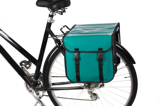 BikyBag Classic CW - Waterproof Bicycle Double Panniers (Forest Green) - BikyBag