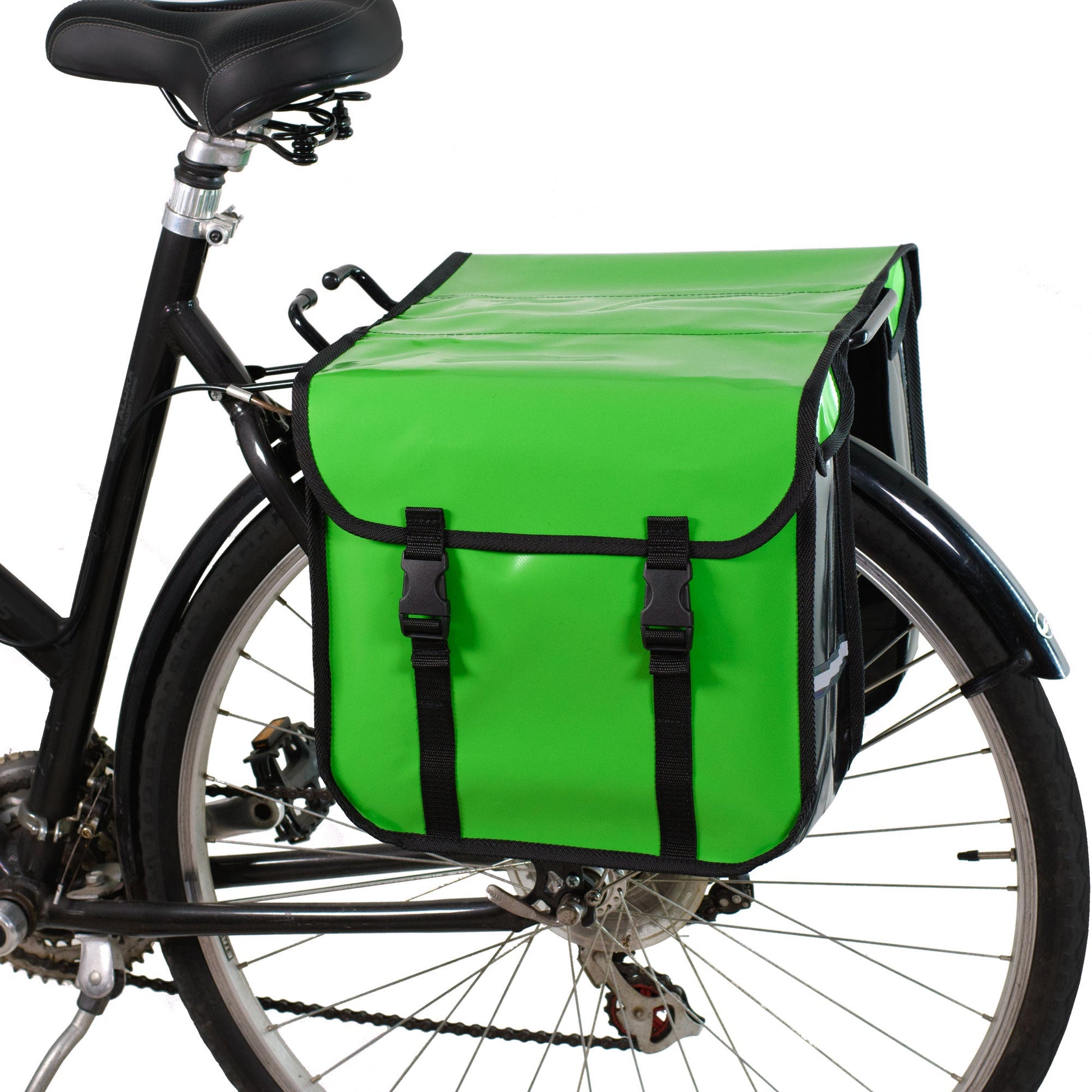 BikyBag Classic CW - Waterproof Bicycle Double Panniers (Lime Green) - BikyBag
