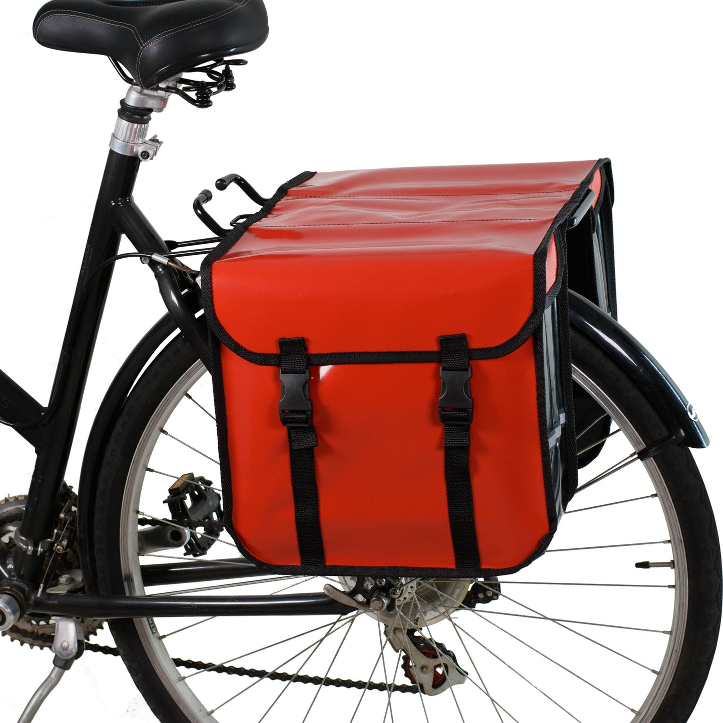 BikyBag Classic CW - Waterproof Bicycle Double Panniers (Red) - BikyBag