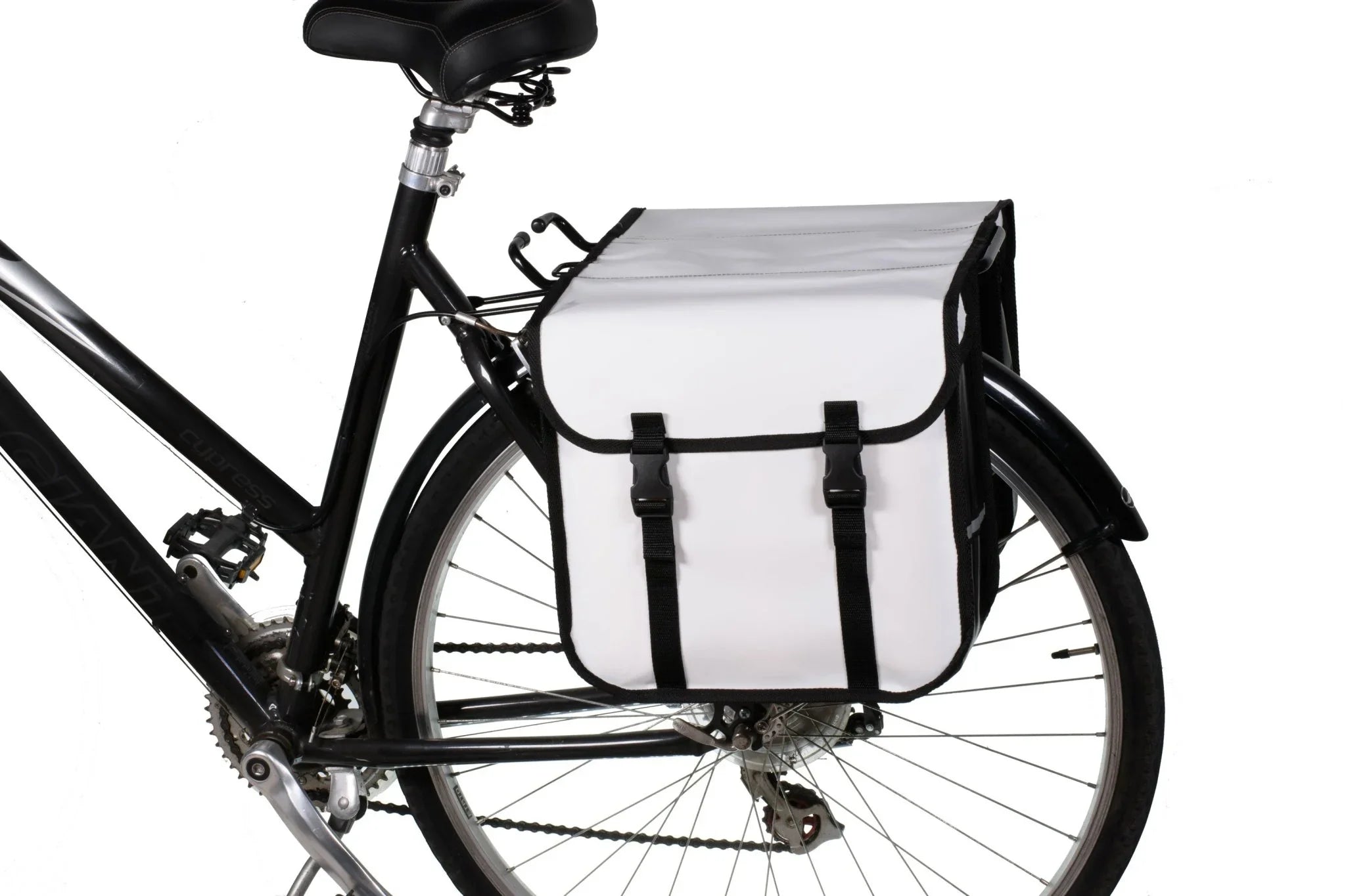 BikyBag Classic CW - Sacoches doubles imperméables pour vélo (Blanc) - BikyBag