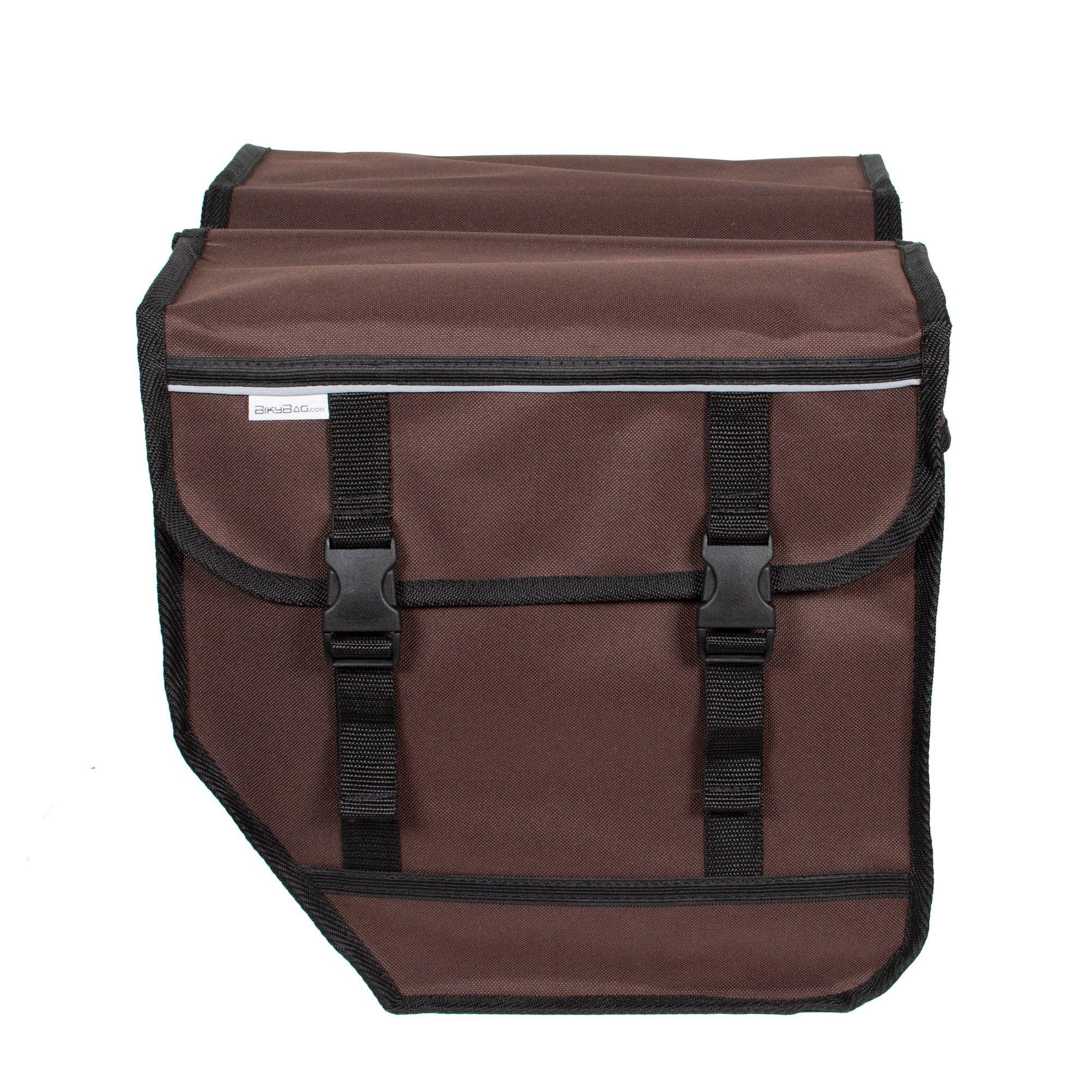 BikyBag Model M - Sacoches doubles pour vélo (Marron) - BikyBag