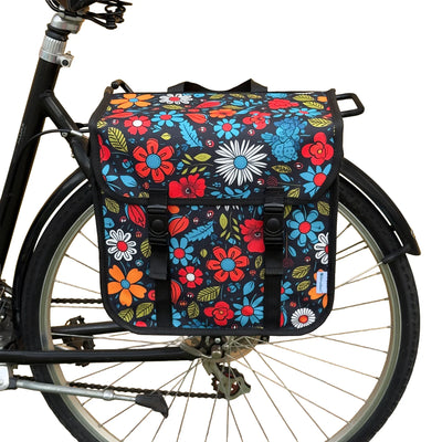 BikyBag Classic One - Single Pannier Bag (Wildflowers) - BikyBag