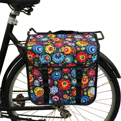 BikyBag Classic One - Single Pannier Bag (Folklore Flowers) - BikyBag