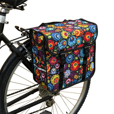 BikyBag Classic One - Single Pannier Bag (Folklore Flowers) - BikyBag
