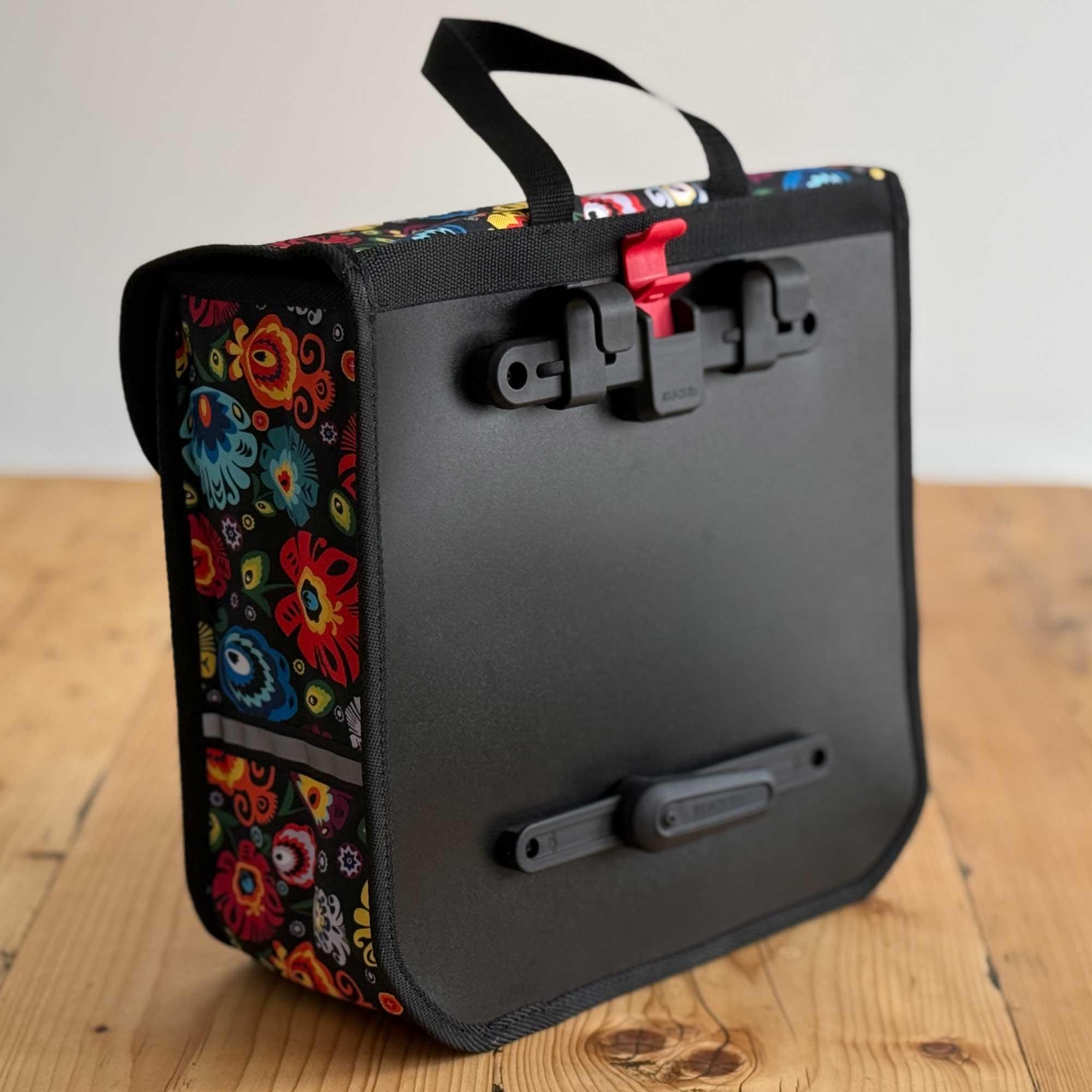 BikyBag Classic One - Single Pannier Bag (Folklore Flowers) - BikyBag