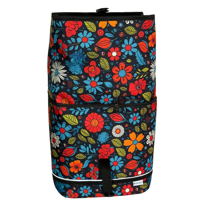 BikyBag Floral Bike Pannier Bag – Single Shopper (Floral Fiesta)