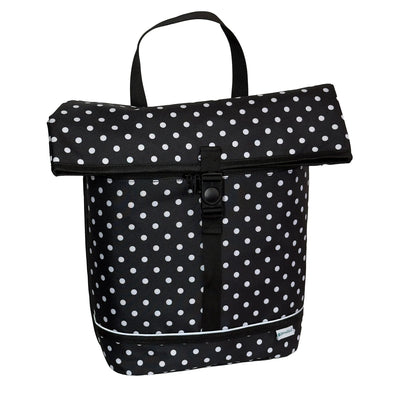 BikyBag Shopper 16 - Single Pannier Bag (White Polka Dots) - BikyBag