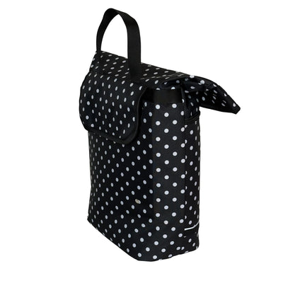 BikyBag Shopper 16 - Single Pannier Bag (White Polka Dots) - BikyBag