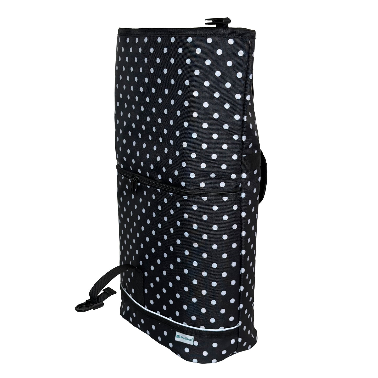 BikyBag Shopper - 16L - Water-Resistant Cycling Bag BikyBag (White Polka Dots)