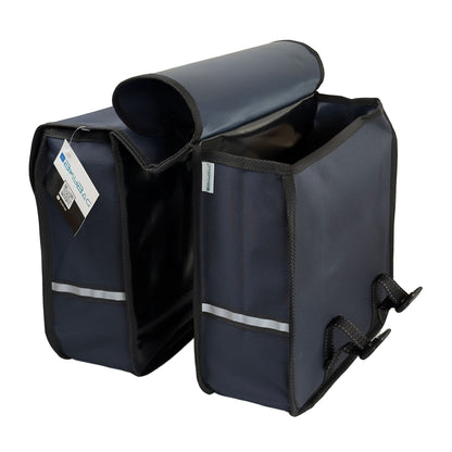 BikyBag Classic - Bicycle Double Pannier Bag (Navy Blue)