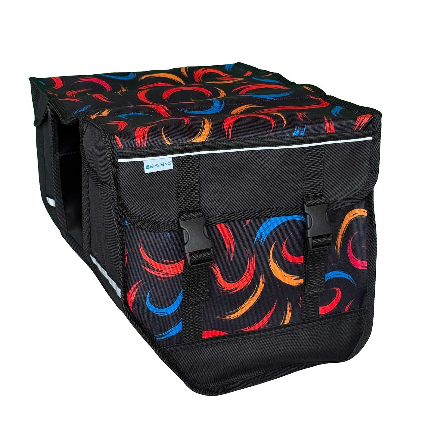 BikyBag Model M  - Bicycle Double Panniers (Brushstroke)