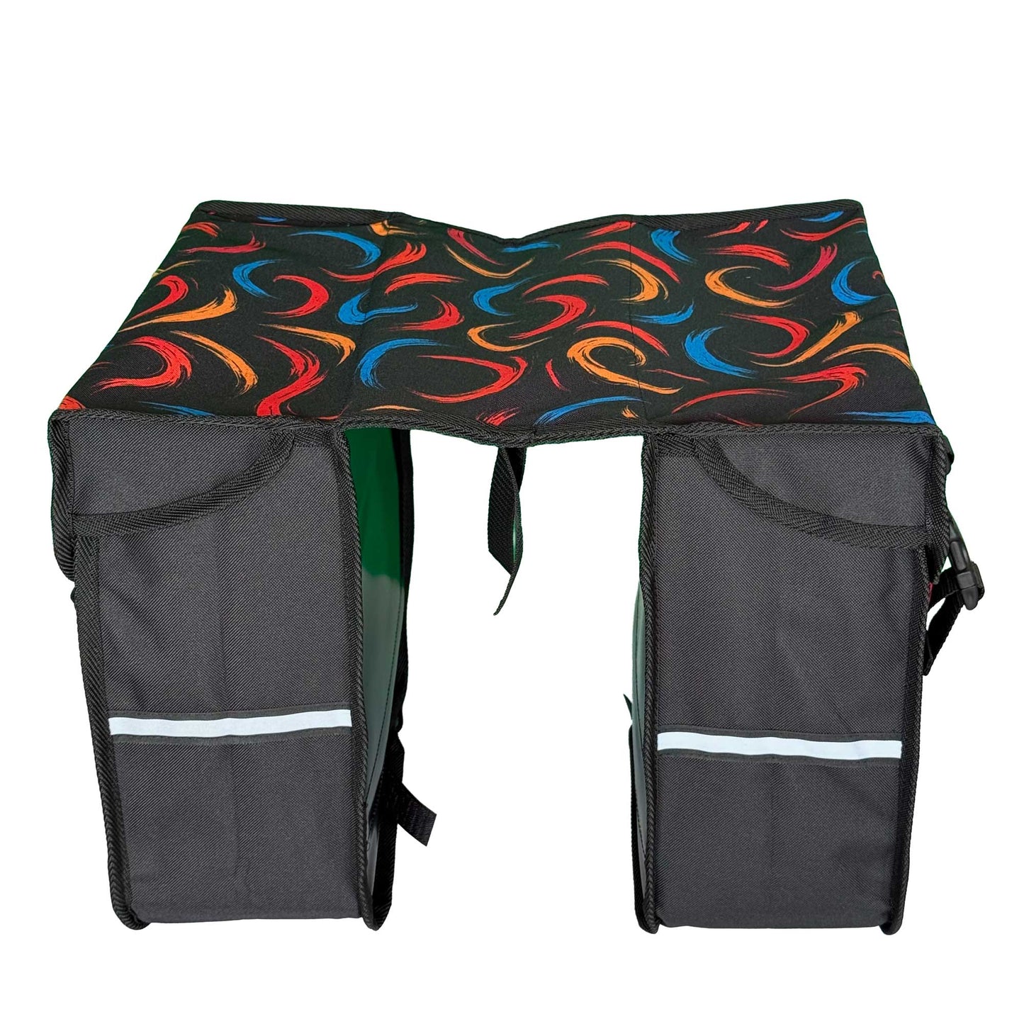 BikyBag Model M  - Bicycle Double Panniers (Brushstroke)