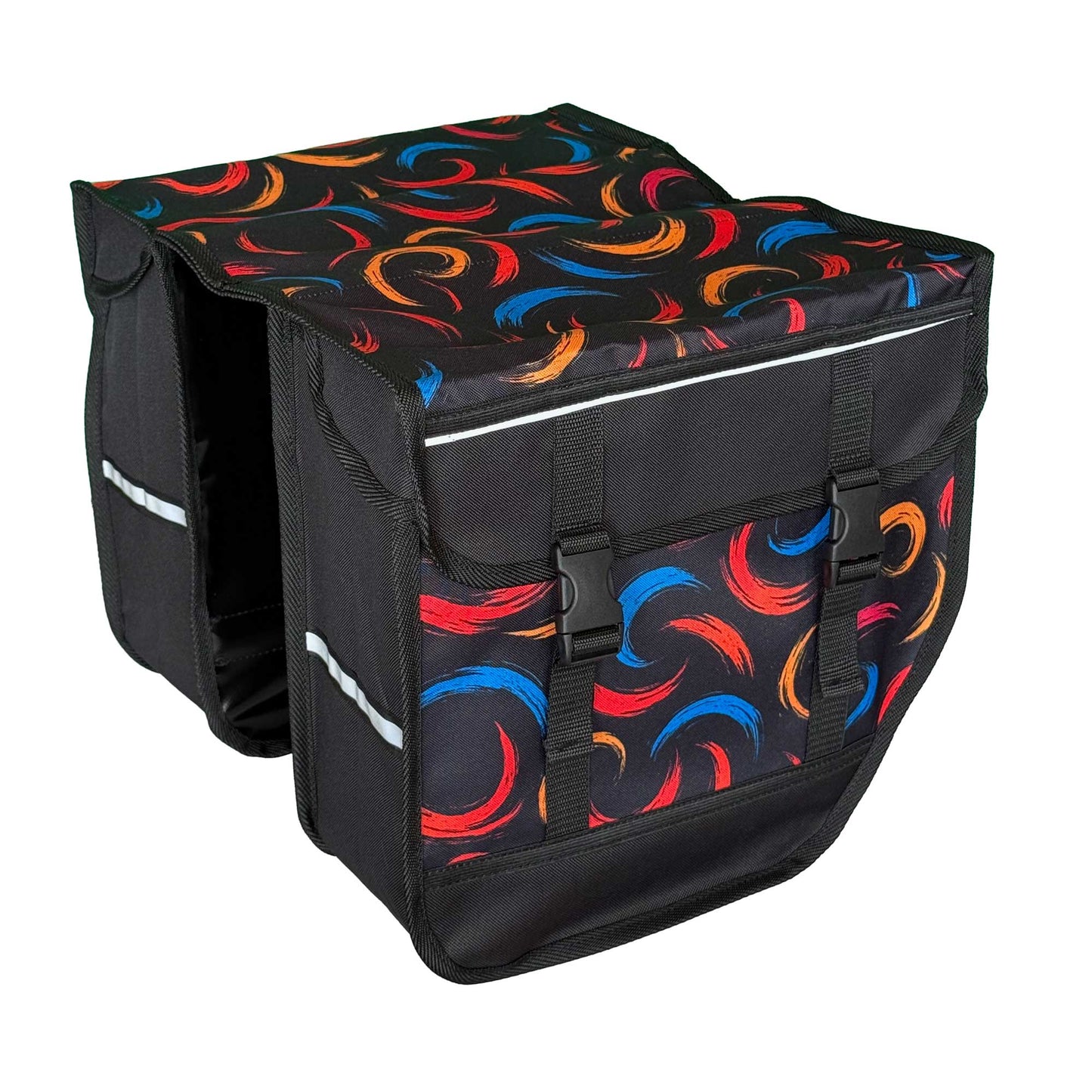 BikyBag Model M  - Bicycle Double Panniers (Brushstroke)