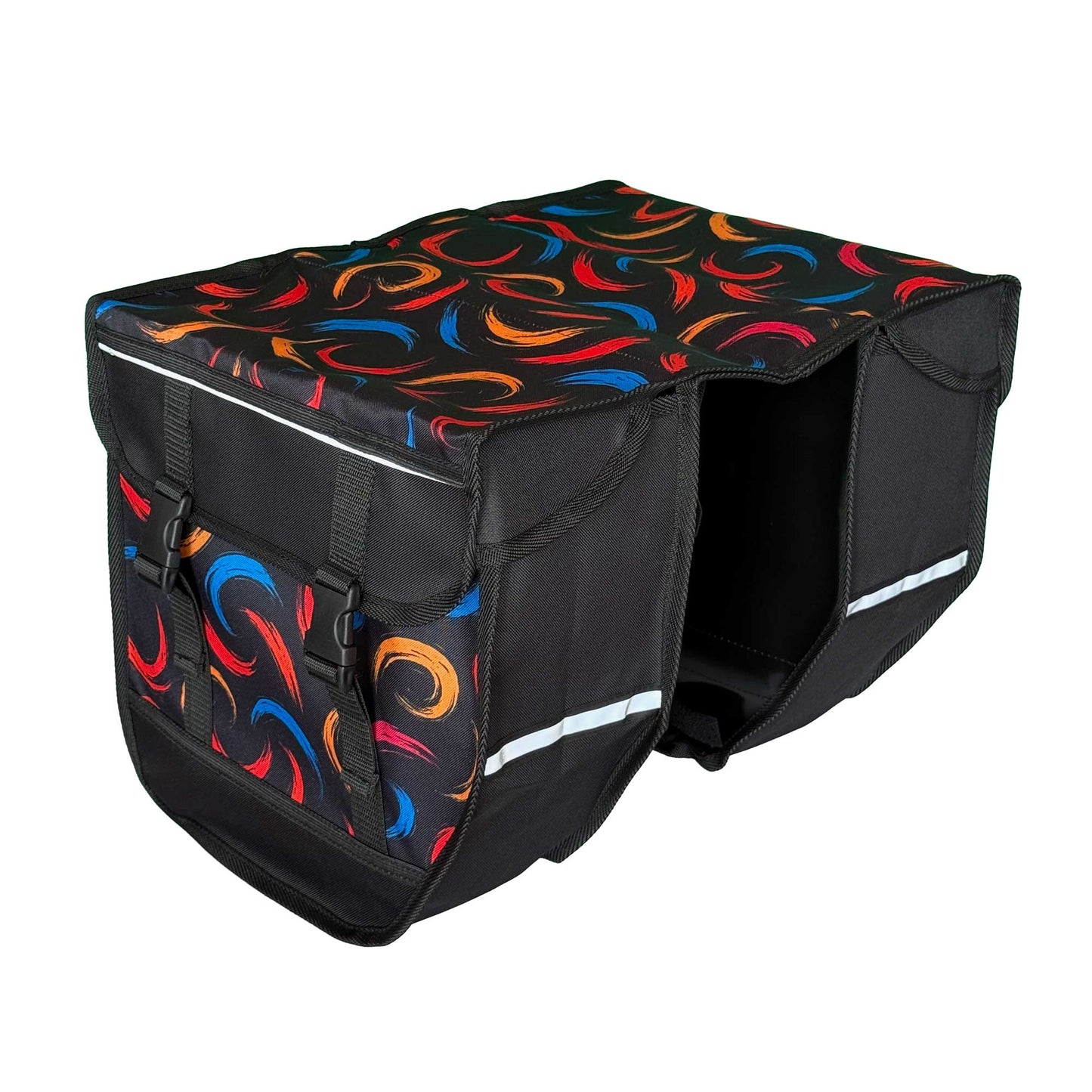 BikyBag Model M  - Bicycle Double Panniers (Brushstroke)