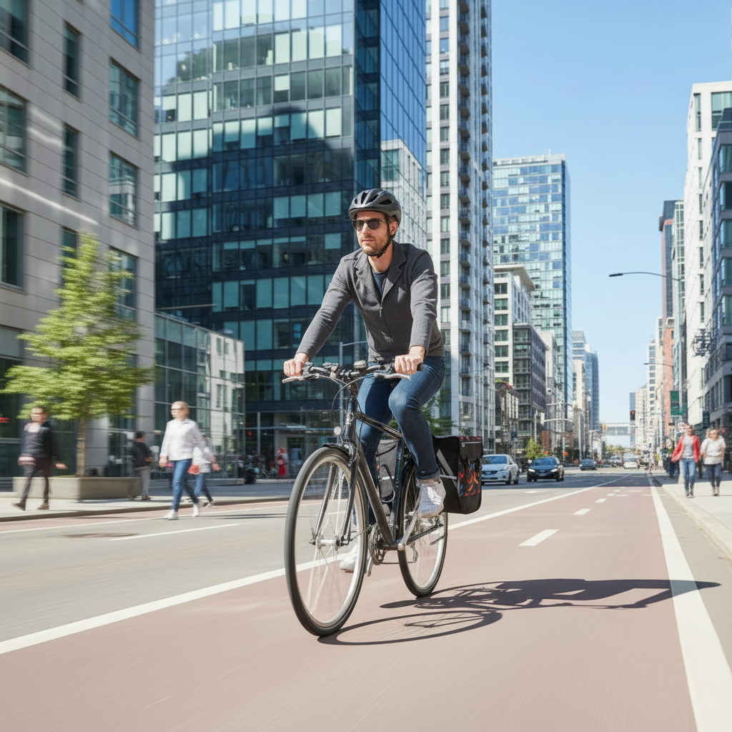 BikyBag Model M  - Bicycle Double Panniers (Brushstroke)