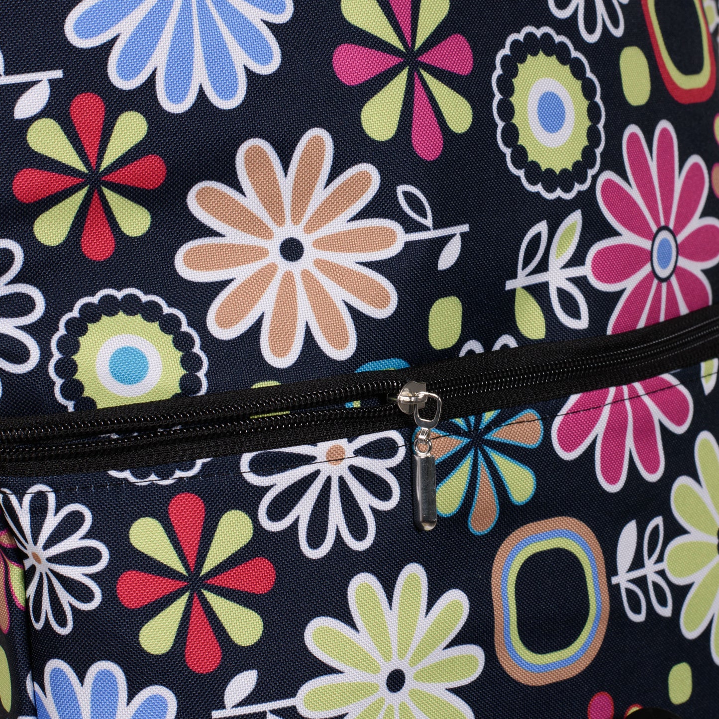 BikyBag Shopper - Bicycle Single Pannier Bag (Pink Daisy Flowers)