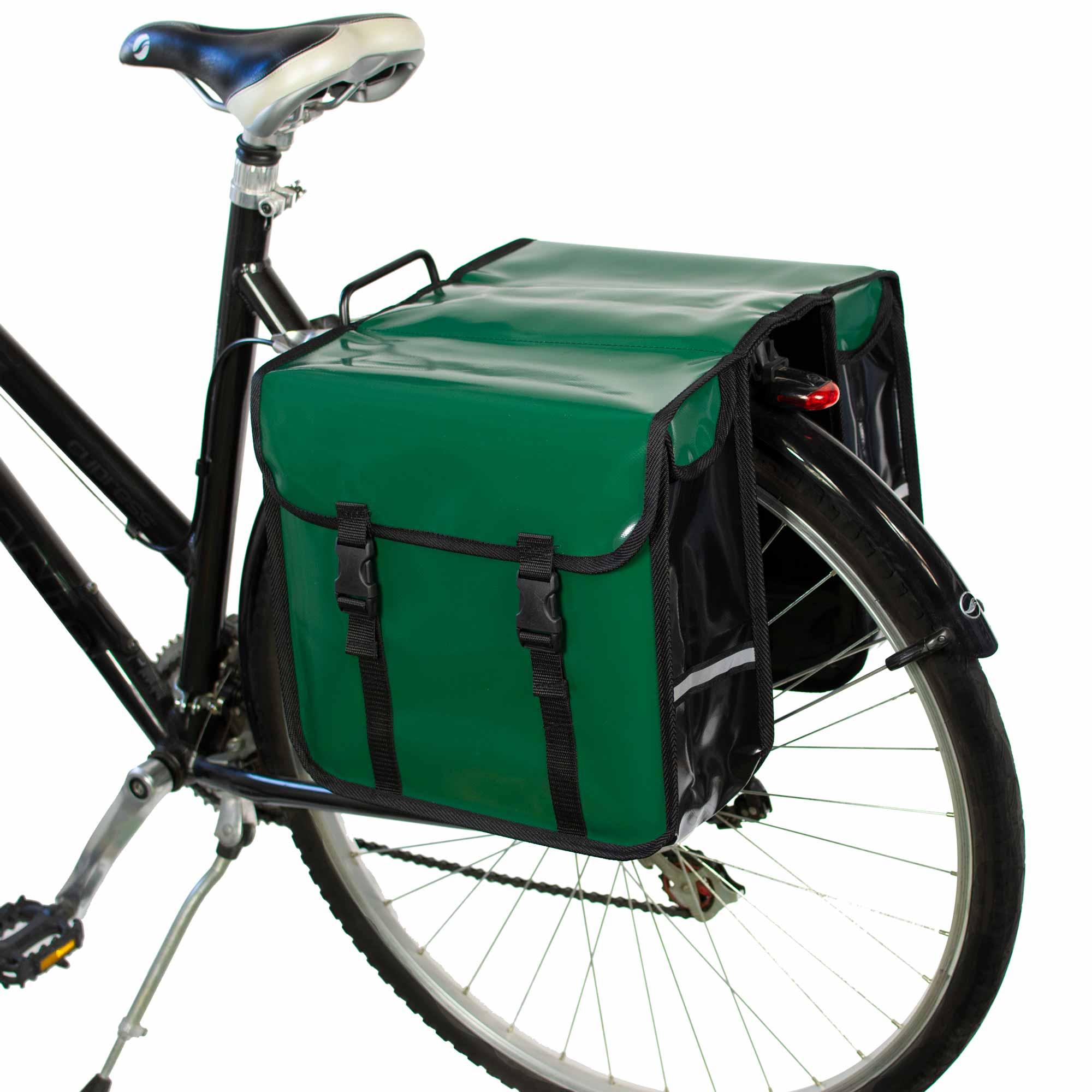 Classic CW - Waterproof Bicycle Double Panniers - Forest Green
