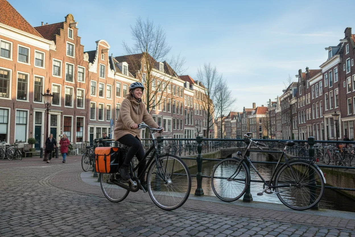 Classic CW - Waterproof Bicycle Double Panniers - Orange