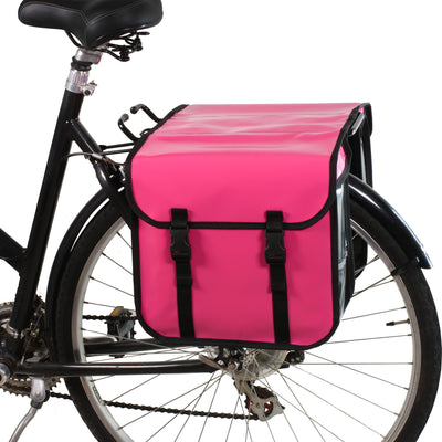 Classic CW - Waterproof Bicycle Double Panniers - Pink