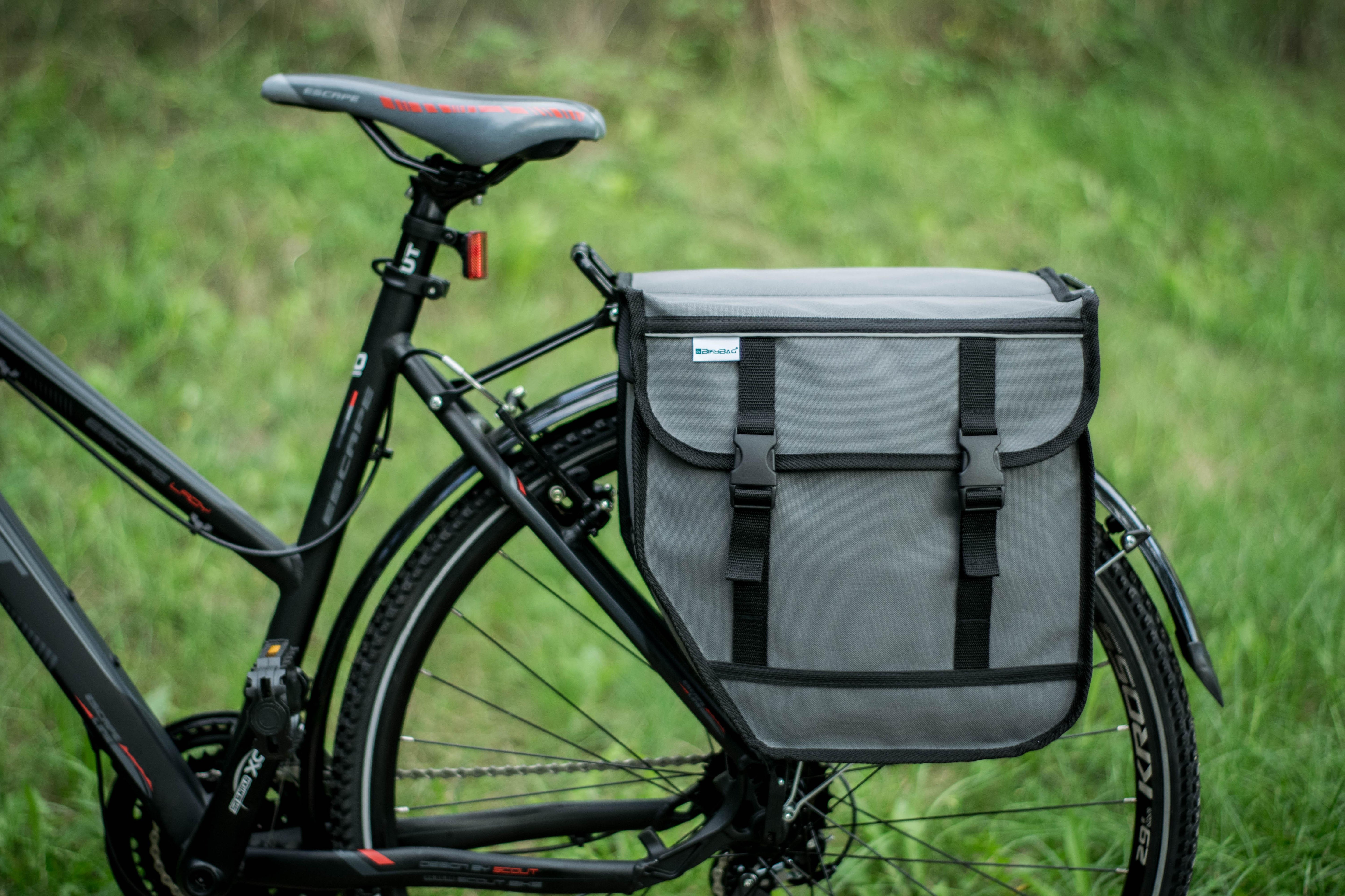 Model M - Bicycle Double Panniers - Grey