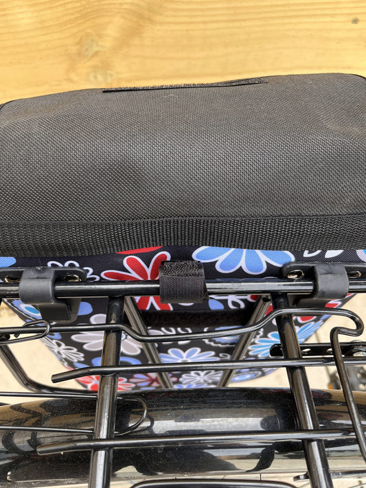 BikyBag Shopper - 16L - Bicycle Single Pannier Bag (Daisy Flowers)