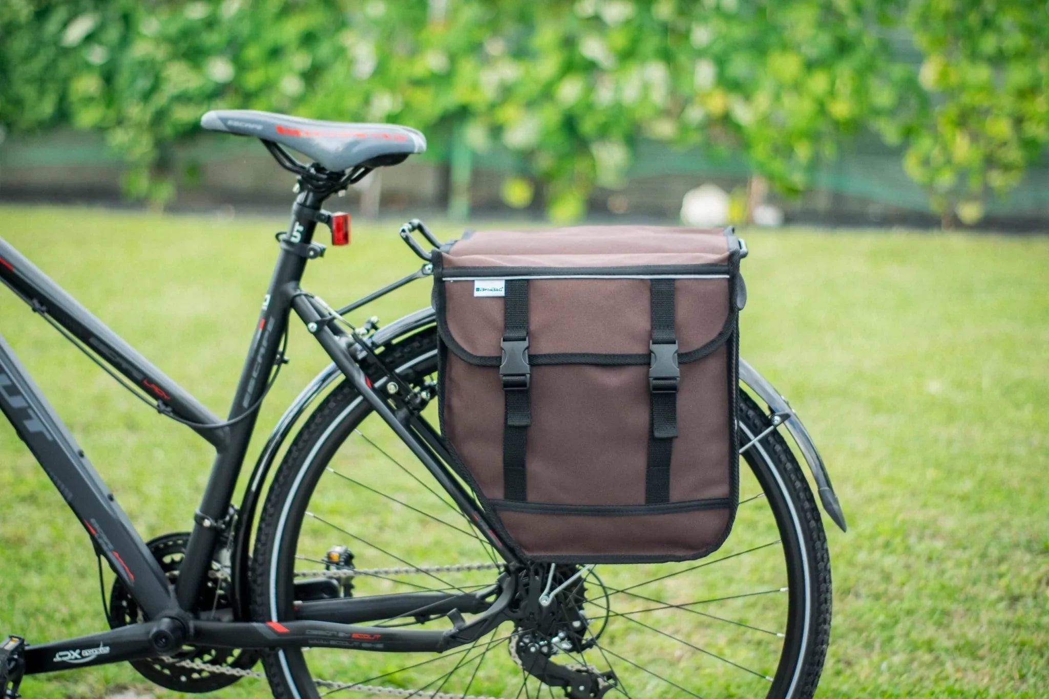 BikyBag Model M - Sacoches doubles pour vélo (Marron) - BikyBag