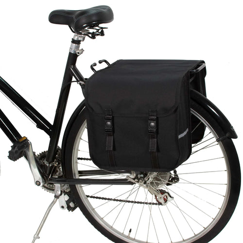 Classic - Bicycle Double Pannier Bag -  Black