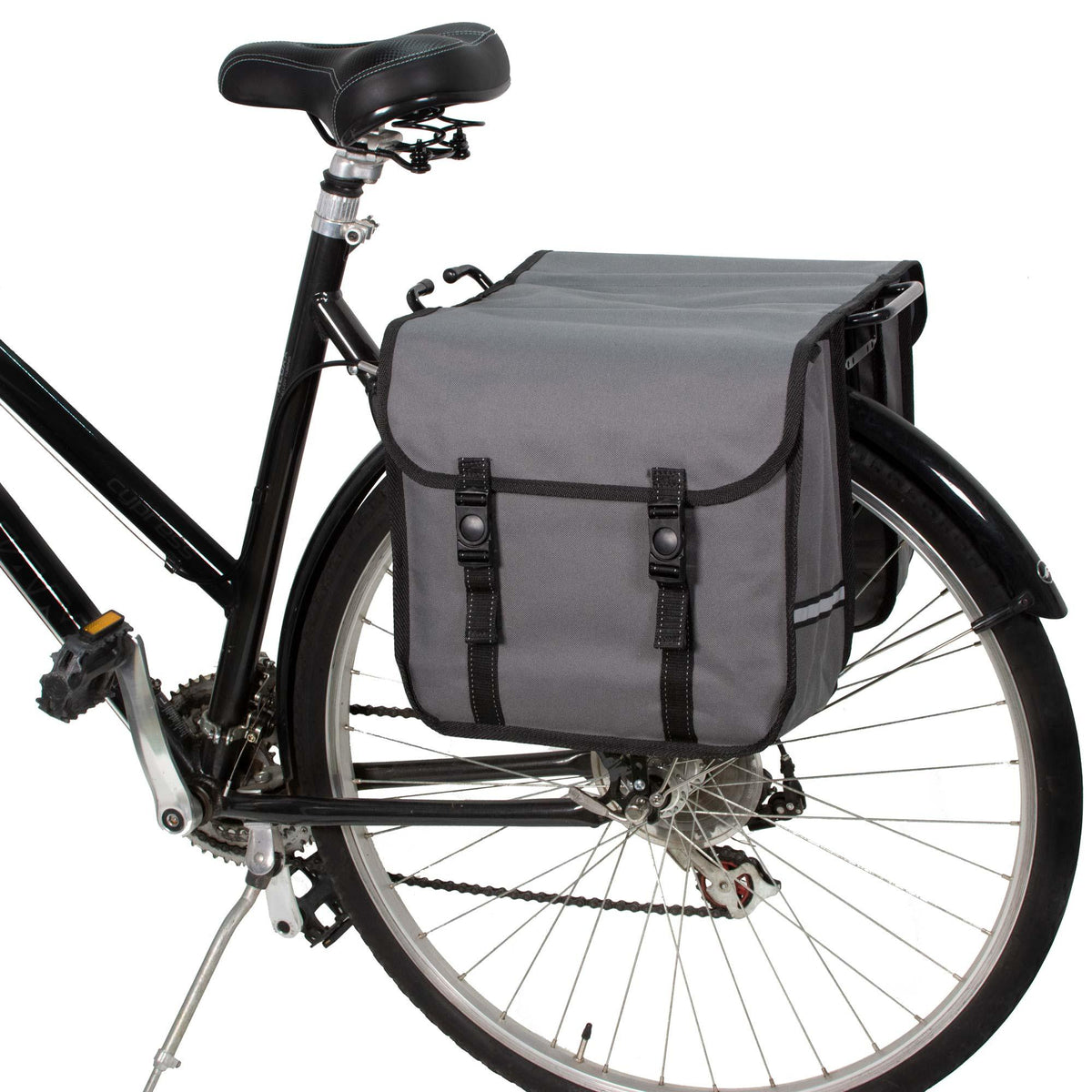 BikyBag Classic - Alforja doble para bicicleta (Gris) - BikyBag