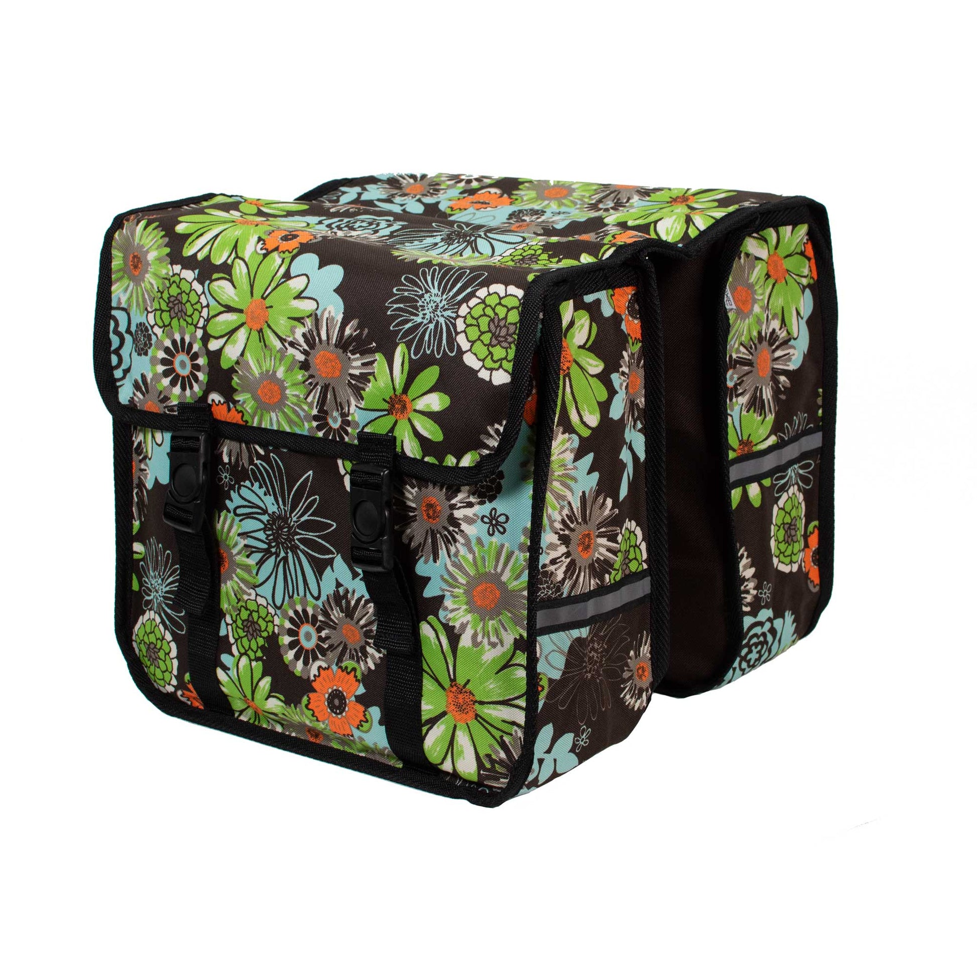 BikyBag Classic CE - Bicycle Double Pannier Bag (Green Meadow) - BikyBag