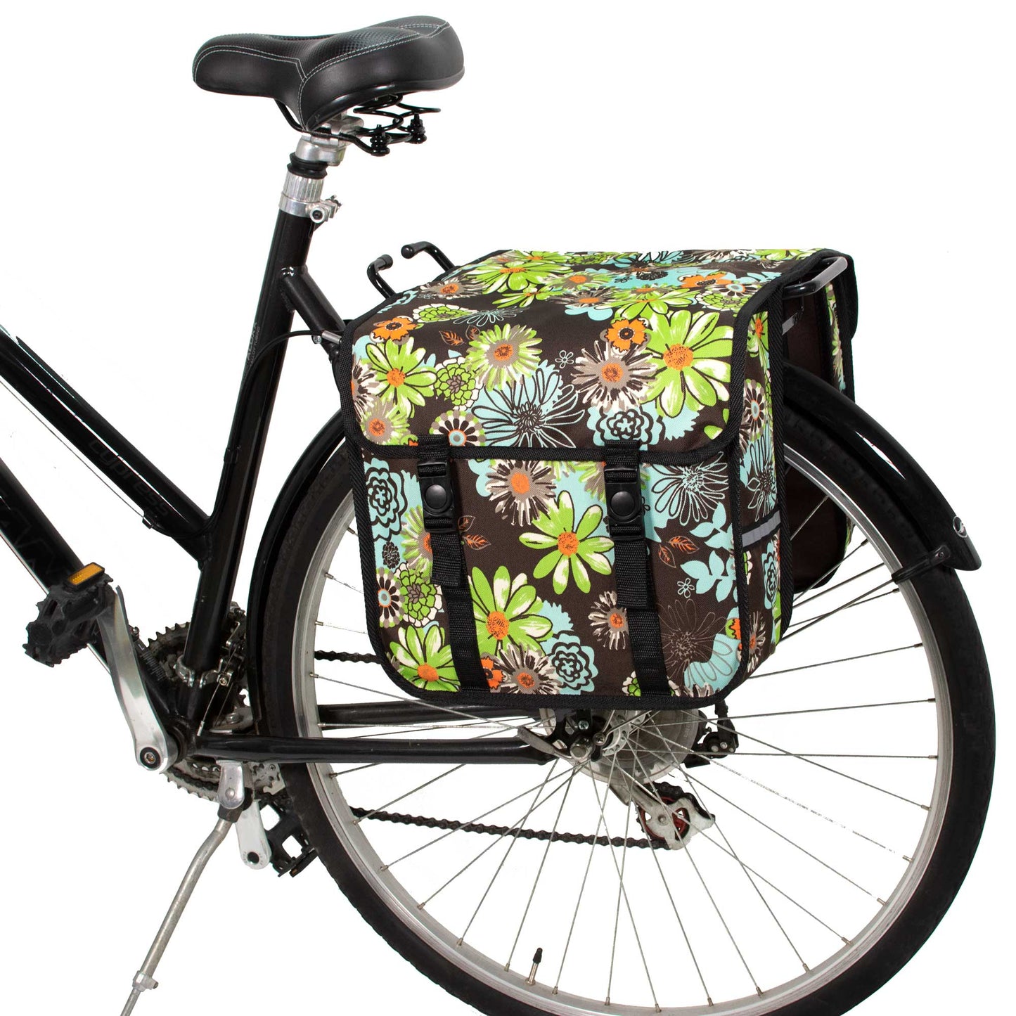 BikyBag Classic CE - Bicycle Double Pannier Bag (Green Meadow) - BikyBag