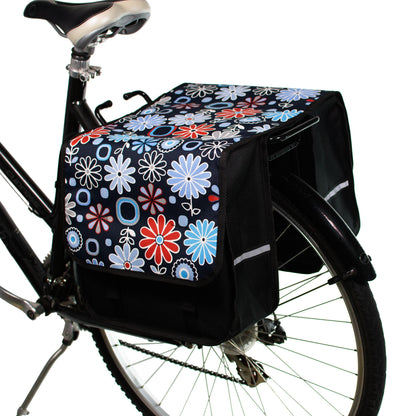 BikyBag Classic CL - Bicycle Double Pannier Bag (Daisy) - BikyBag