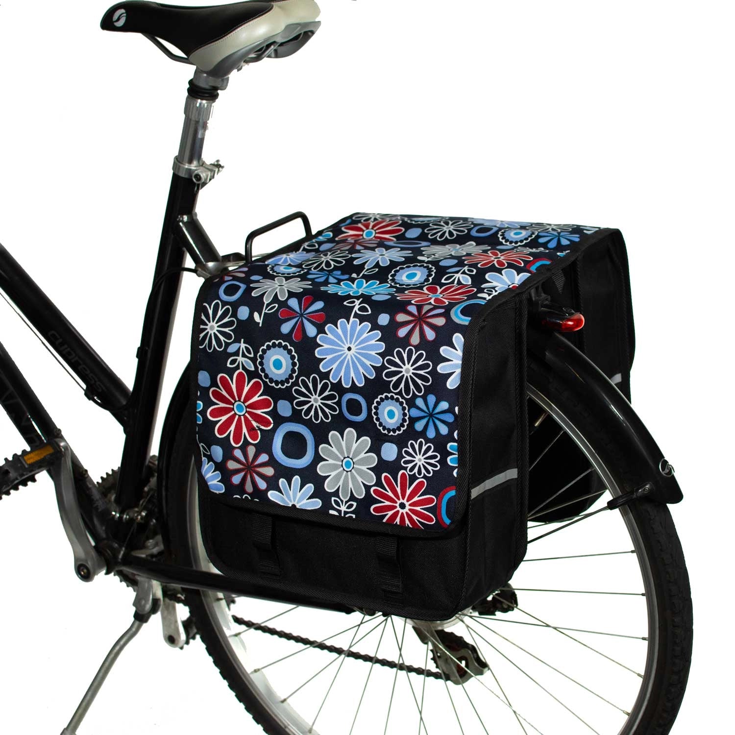 BikyBag Classic CL - Bicycle Double Pannier Bag (Daisy) - BikyBag