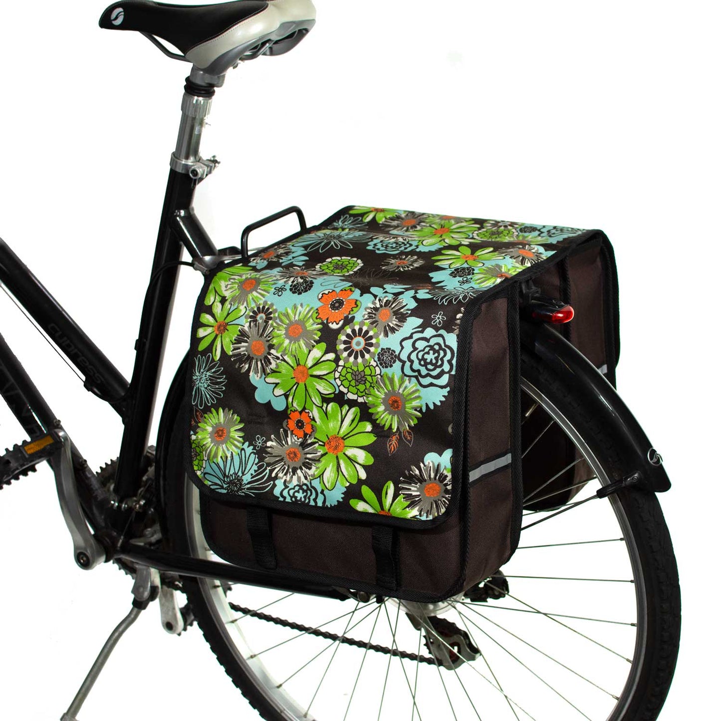 BikyBag Classic CL - Bicycle Double Pannier Bag (Green Meadow) - BikyBag