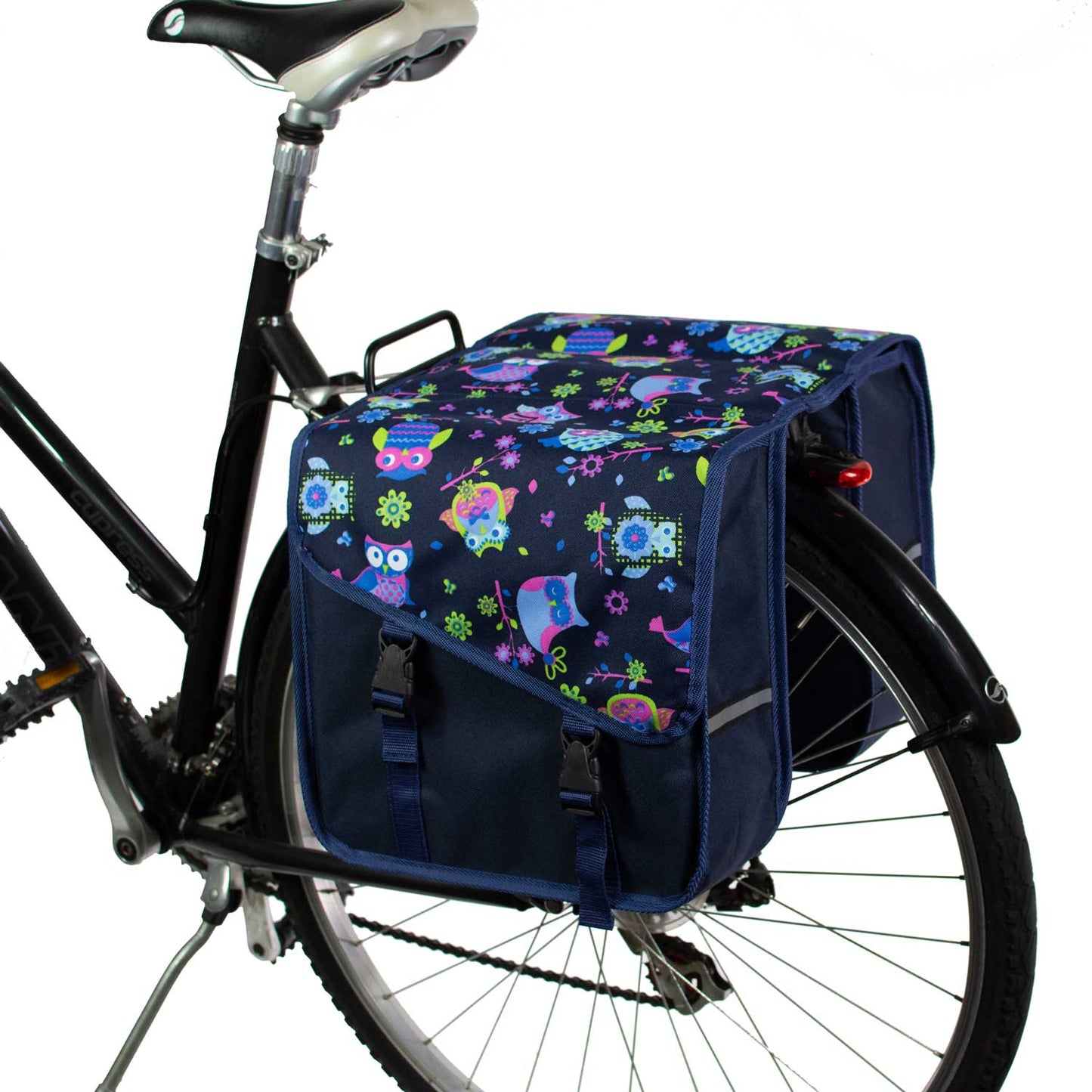 BikyBag Classic CS - Bicycle Double Panniers (Owls) - BikyBag