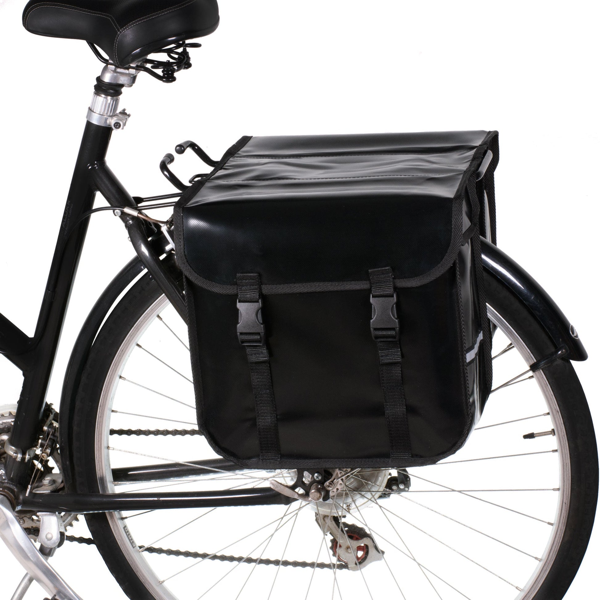 BikyBag Classic CW Waterproof Bicycle Double Panniers (Black)