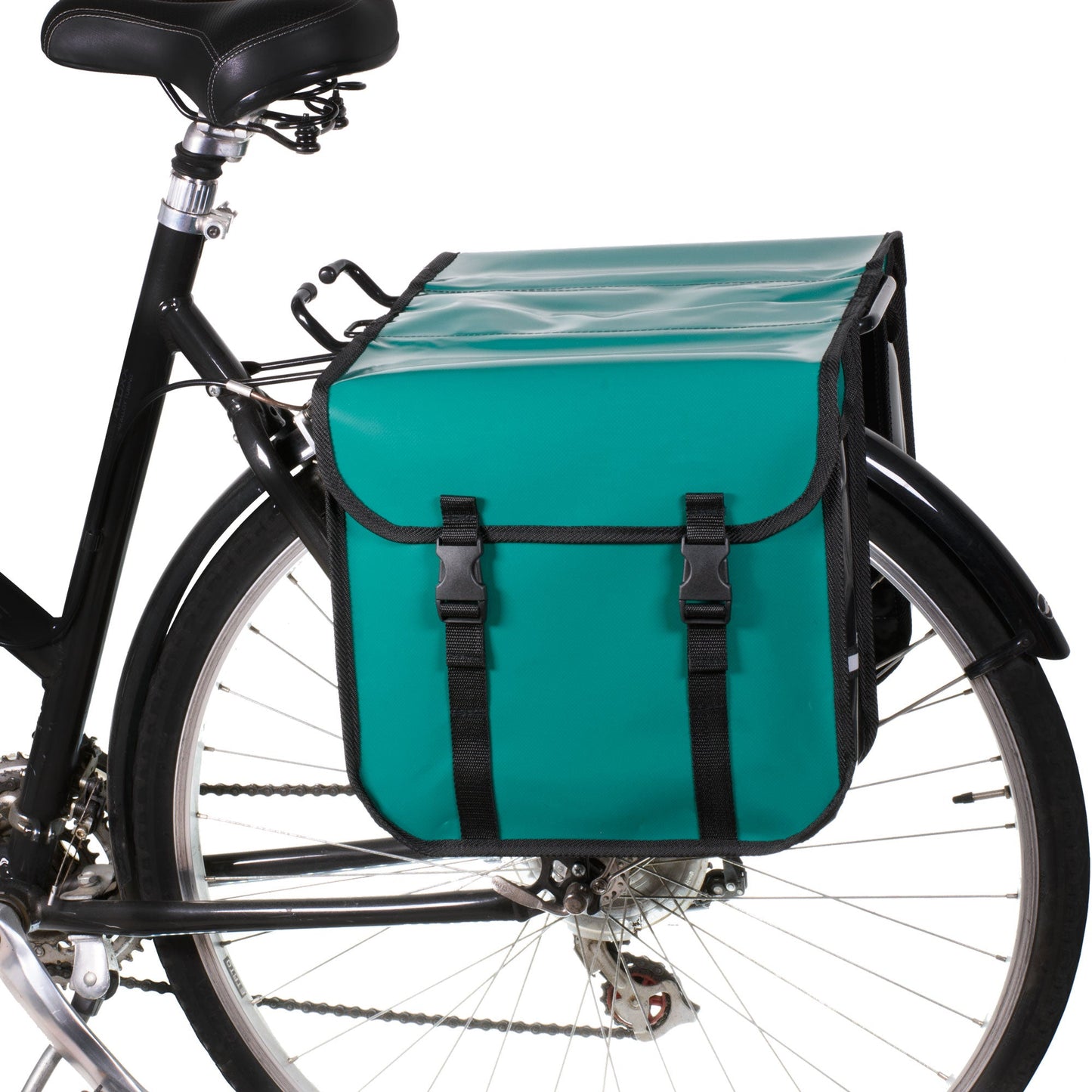 BikyBag Classic CW - Waterproof Bicycle Double Panniers (Forest Green) - BikyBag