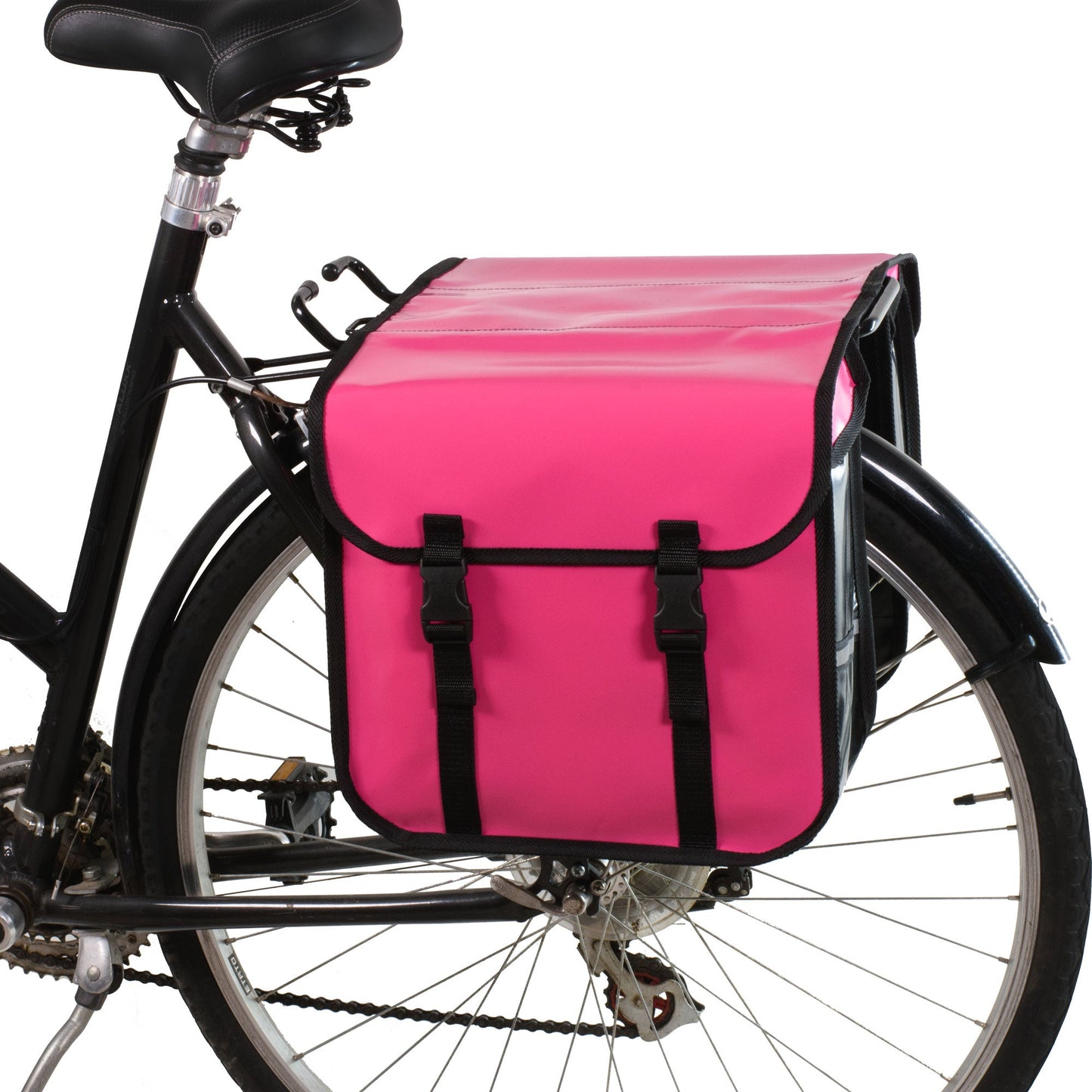 BikyBag Classic CW - Waterproof Bicycle Double Panniers (Pink) - BikyBag