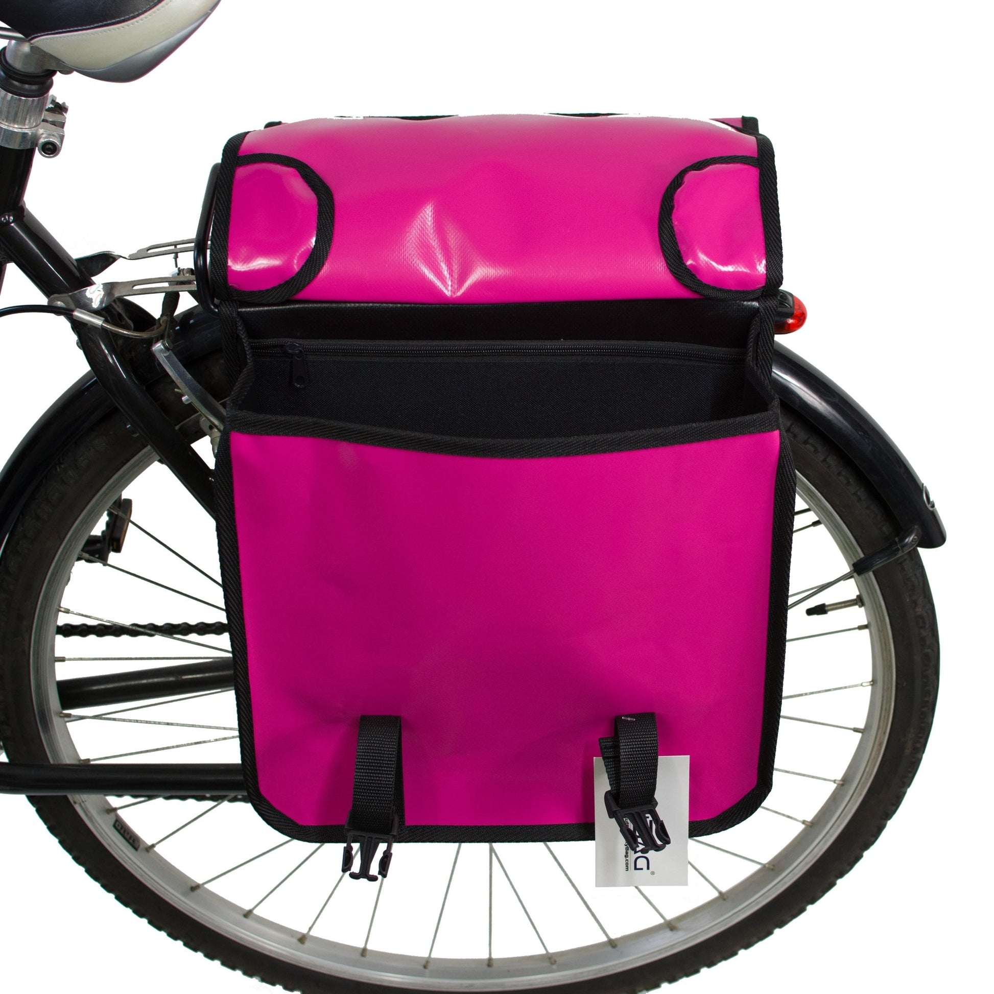 BikyBag Classic CW - Waterproof Bicycle Double Panniers (Pink) - BikyBag