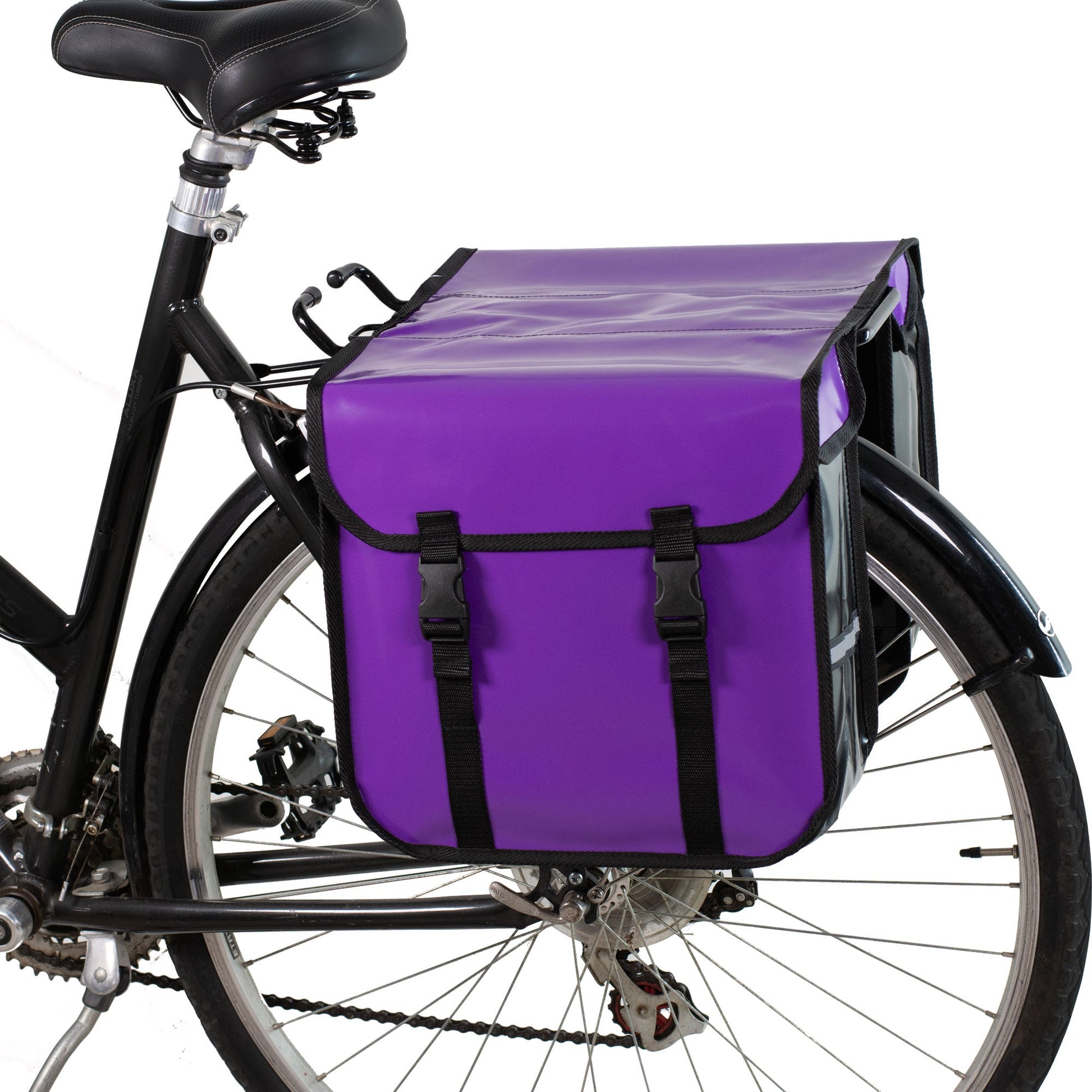 BikyBag Classic CW - Waterproof Bicycle Double Panniers (Purple) - BikyBag